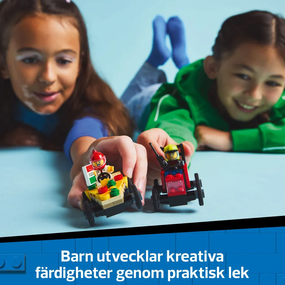 LEGO® City - Pizzabil mot brandbil – racingpaket