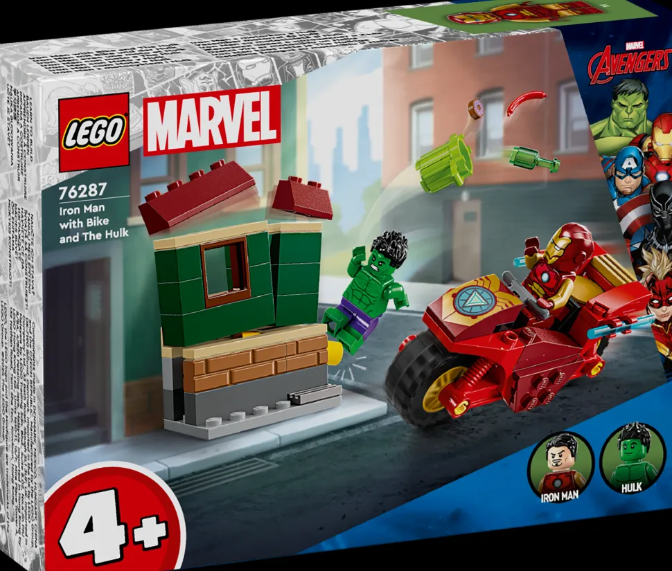 LEGO® Super Heroes Marvel - Iron Man med motorcykel och Hulk