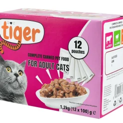 Menybox blötfoder Tiger